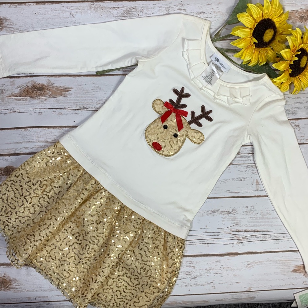 Bonnie Jean Reindeer Dress (6x)